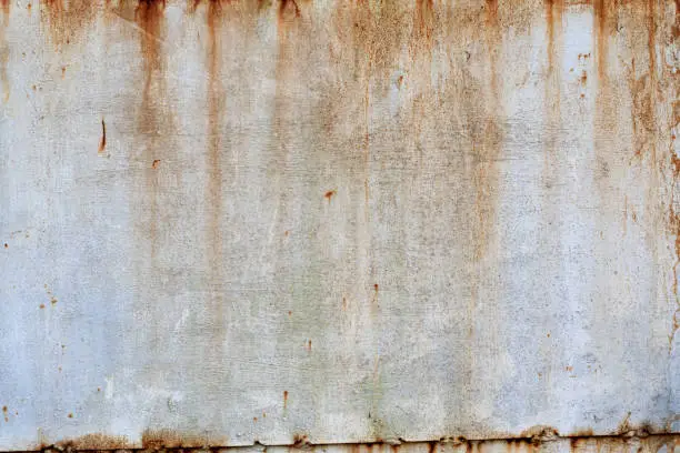 Cement / Concrete wall with rust stains 